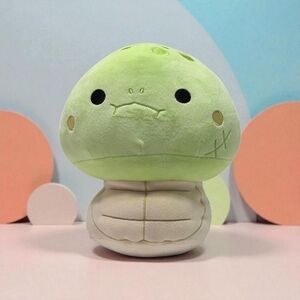 Mewaii Mushroom Family Green Sea Turtle Plush 7" Squish Toy